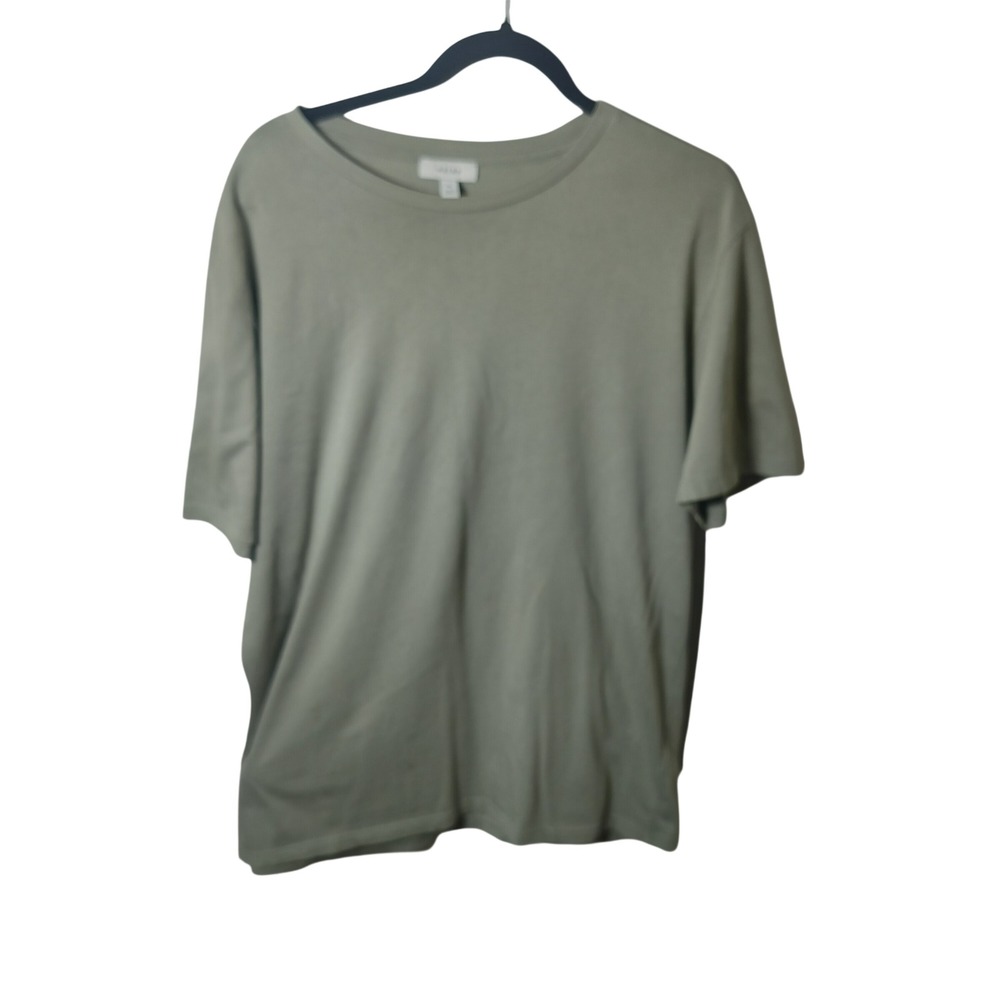 Reiss Mens Crew Neck Short Sleeve T-Shirt Sage Green XL Made in Turkey